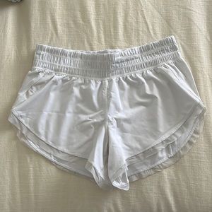 White lulu lemon shorts size 6